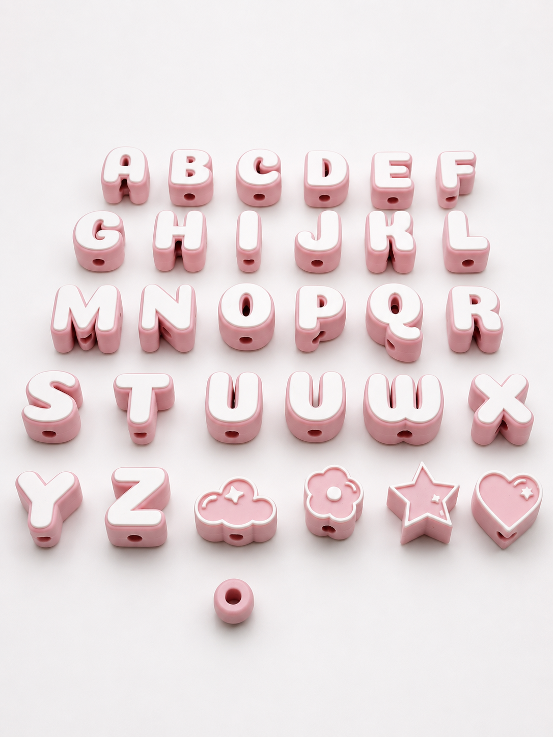 3D Printed Alphabet Bead Set – Craft & Beading Letters