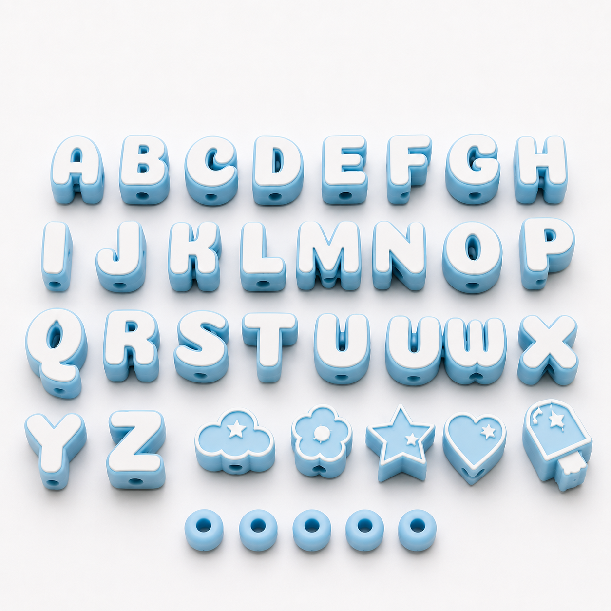 3D Printed Alphabet Bead Set – Craft & Beading Letters