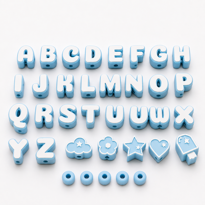 3D Printed Alphabet Bead Set – Craft & Beading Letters