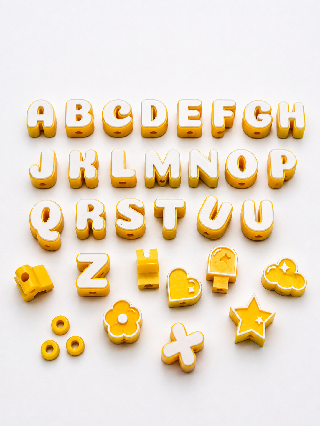 3D Printed Alphabet Bead Set – Craft & Beading Letters