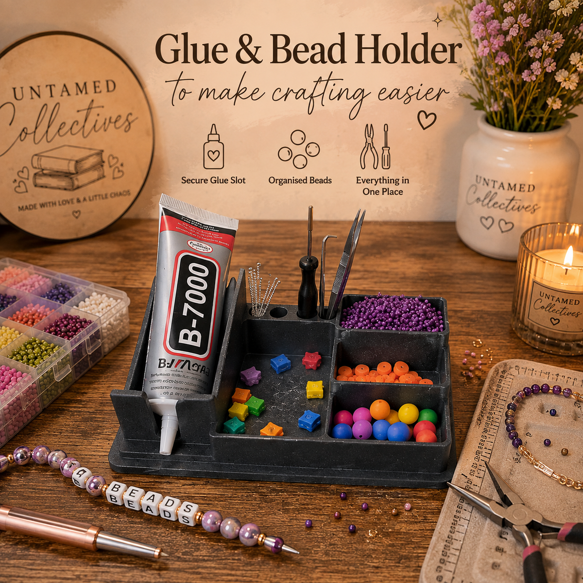 Glue & Bead Craft Organiser