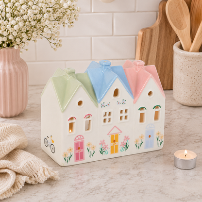Home Sweet Home House Tealight Holder and Incense Cone Burner